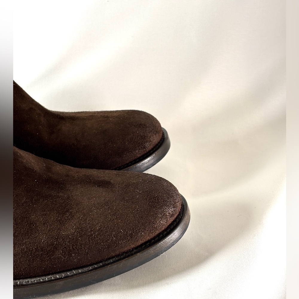 Vintage Prada Brown Suede Knee-High Boots | 90s Equestrian Style size 36 - Picture 3 of 10
